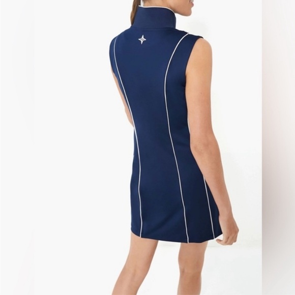 Tuckernuck TNuck Sport Dress Roxana Quarter Zip Golf Tennis in Navy - Picture 5 of 9